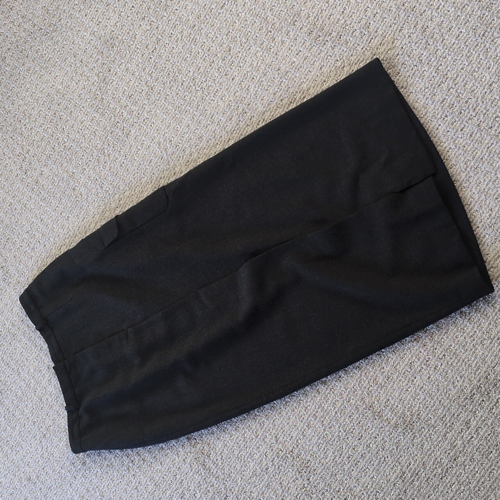 INCREDIBLE Vintage Ann Taylor Dark Grey Wool Cargo Long Skirt, Size 8
